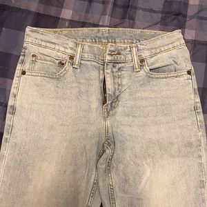 Men Levi 521 30 30 jeans light wash